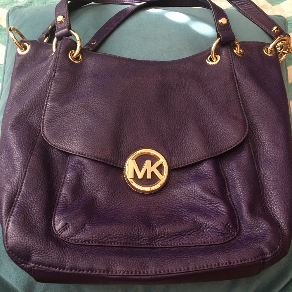 Michael Kors shoulder tote bag 💜 purple